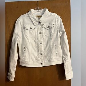 Button front denim jacket